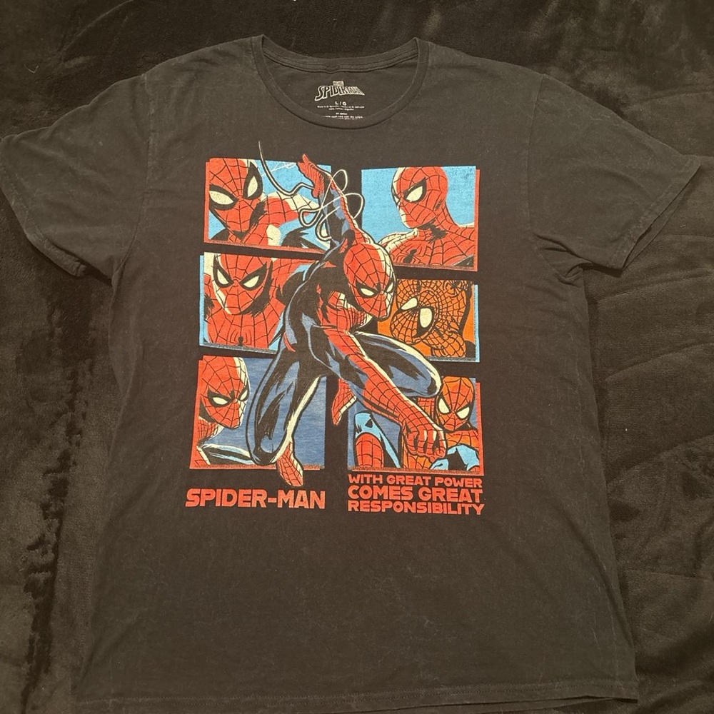 Marvel Spider-Man Black T-Shirt